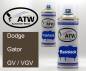 Preview: Dodge, Gator, GV / VGV: 400ml Sprühdose + 400ml Klarlack - Set, von ATW Autoteile West.